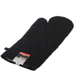 72 Bulk Bbq Mitt 16.5", Black