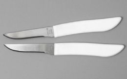 144 Bulk Paring Knives White Handle 2pc