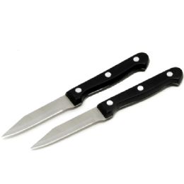 144 Bulk Paring Knives 2pc. 3.5" Blade