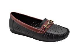 18 Bulk Women Classic Leather Loafers Shoes Comfort Walking Moccasins Soft Sole Shoes Color Black Size 5-10