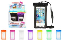 20 Bulk Waterproof Floating Cell Phone Bag With Lanyard