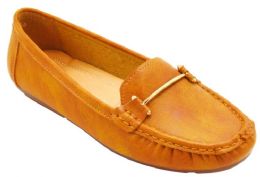 12 Bulk Women Slip On Loafers Casual Flat Walking Shoes Color Tan Size 5-10