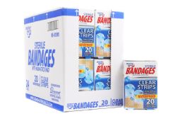 72 Bulk Bandages 20 Ct Waterproof