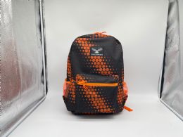 24 Bulk Backpack - 16 Inch - Orange Circles - Eaglesport