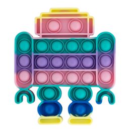 24 Bulk Push N Pop Blue Bubble Fidget Toy