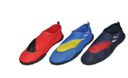 36 Bulk Mens Bi-Color Aqua Shoes