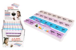 24 Bulk Jumbo 7 Day Pill Box
