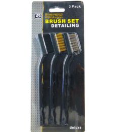 120 Bulk 3 Piece Brush Detailing Set