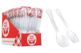 72 Bulk Serving Spoon And Fork 2 Pack