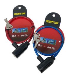 24 Bulk Bike Cable Security Lock W 2 Keys