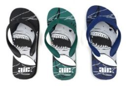 48 Bulk Kids Shark Attack Flip Flop
