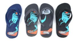 48 Bulk Kids T-Rex Flip Flop