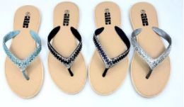 36 Bulk Women's Diamond Thong Sandal