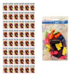 48 Bulk 40 Pack Of Colored Pencil Cap Erasers