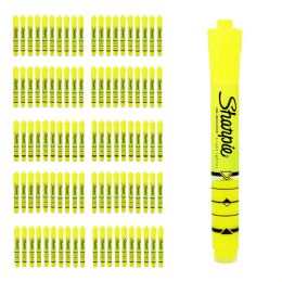100 Bulk Ink Indicator Highlighters In Yellow