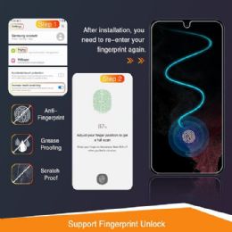 12 Bulk 3d Tempered Glass Full Screen Protector With Working Adhesive In Screen Finger Scanner For Samsung Galaxy S22