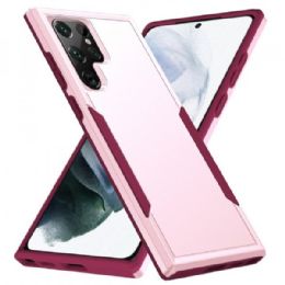 12 Bulk Heavy Duty Strong Armor Hybrid Trailblazer Case Cover For Samsung Galaxy S22 Ultra In Hot Pink