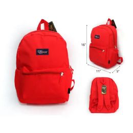 24 Bulk 16 Inch Red Backpack