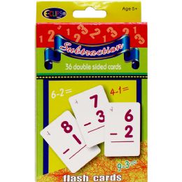 48 Bulk Flash Cards, subtraction, 36 cards