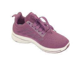 12 Bulk Women's Sneakers Fashion Lightweight Running Shoes Tennis Casual Shoes For Walking In Purple