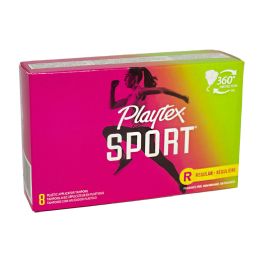 24 Bulk Playtex Sport Regular Tampons Box of 8 Fragrance Free