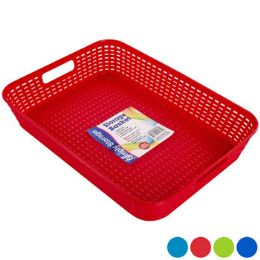 48 Bulk Tray/basket Rect 4 Colors In Pdq 13.7 X 10.0 X 2.5 ST-3937#sT-3937