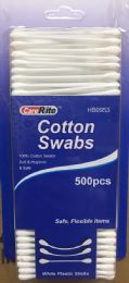 96 Bulk Cotton Swabs - 500 Count