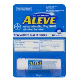 24 Bulk Travel Size Aleve - Vial Of 10