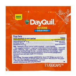 32 Bulk Travel Size Severe Cold & Flu Liquicaps - Pack Of 2