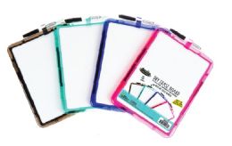 48 Bulk Dry Erase Board - 8.5 X 11 Inch - 1 Dry Erase Marker - Fashion Color Frames - Magnetic Backing