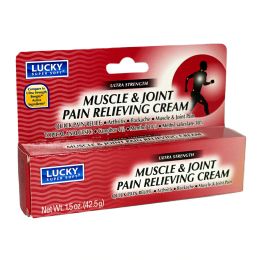 48 Bulk Lucky Muscle and Joint Pain Reliever Cream - 1.5 oz.