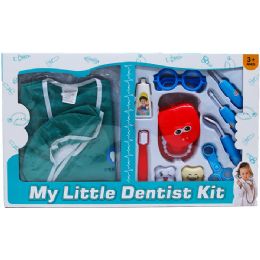 6 Bulk Kid's Size Dentist Vest & Cap W/ Accss In Window Box