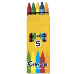 100 Bulk Crayons 5 Pack