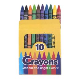 100 Bulk Crayons -10 Pack