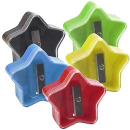 100 Bulk Wholesale Star Pencil Sharpener With Cover