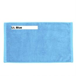 24 Bulk Terry Velour Hand Towels Size 16x27 In Light Blue