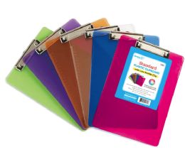 24 Bulk Colored Clipboards