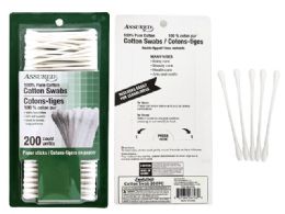 24 Bulk 200 Piece Cotton Swab