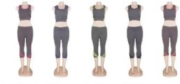 96 Bulk Yoga Top And Capri Set