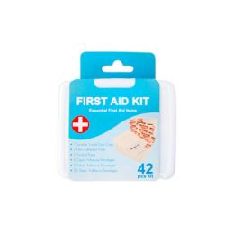 24 Bulk First Aid Kit 42pc In Plastic Case