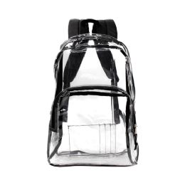 24 Bulk 17 Inch Transparent Backpack In Assorted Colors