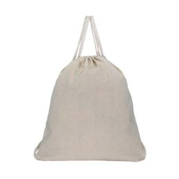 100 Bulk 16 Inch Drawstring Backpack In Beige
