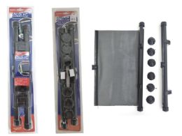 12 Bulk 2 Piece RolL-Up Sunshade 6 Suction Cups 15.75 Inches X 17.72 Inches Black