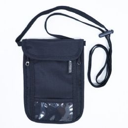 50 Bulk 7.7" Neck Pouch in Black