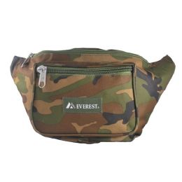50 Bulk Woodland Camo Waist Pack - Large