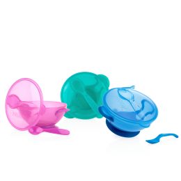36 Bulk Nuby Easy-Go Suction Bowl And Spoon 6 months up