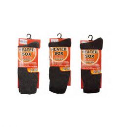 72 Bulk Mens Thermal Socks Keeps Feet Warmer Size 10-13