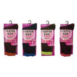 72 Bulk Womens Winter Thermal Heated Heavy Duty Work Warm Boots Socks Size 9 To 11