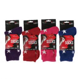 144 Bulk Thickened Socks For Womens