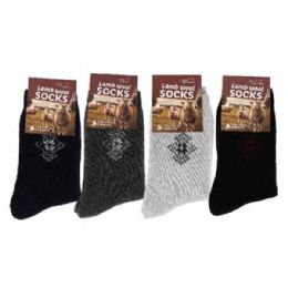 144 Bulk Mens Thick Boot Thermal Socks Pack Warm Winter Crew For Cold Weather